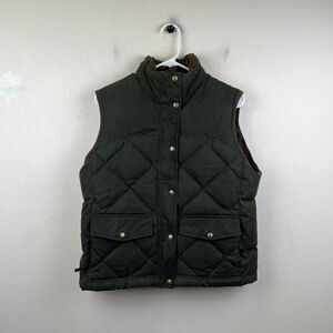 Women's L.L. Bean Upcountry Waxed Cotton Down Vest 0 DBM3 Size M